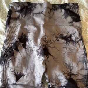 Black and Gray Biker Shorts